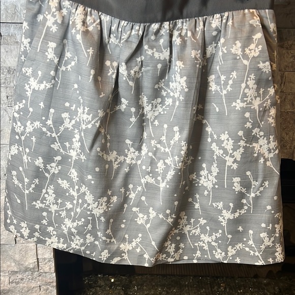 LOFT Silver Pleated cotton silk blend Mini Skirt,  Cocktail - Picture 5 of 11